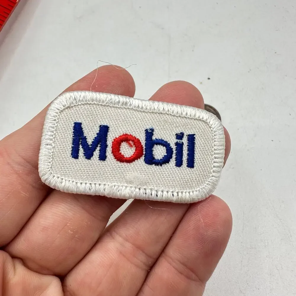 Exxon embroidered patch uniform nascar hotrod racing vintage kitsch